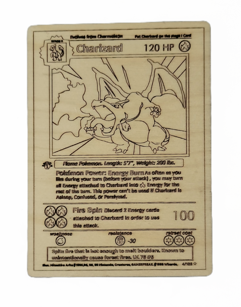 Charizard Pokémon Card – Michael’s Engraving