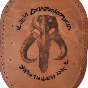 Custom Leather Mandalorian Belt Plate
