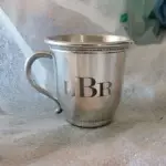 Custom Pewter Baby Cup